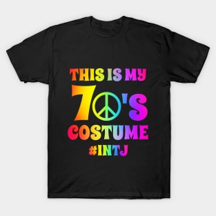 Groovy INTJ This Is My 70s Costume Halloween Party Retro Vintage T-Shirt